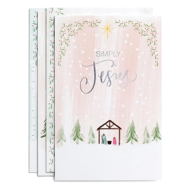Tarjetas de Navidad a granel - Dayspring Simply Jesus J4794 - ¡Celebra la temporada con estilo!