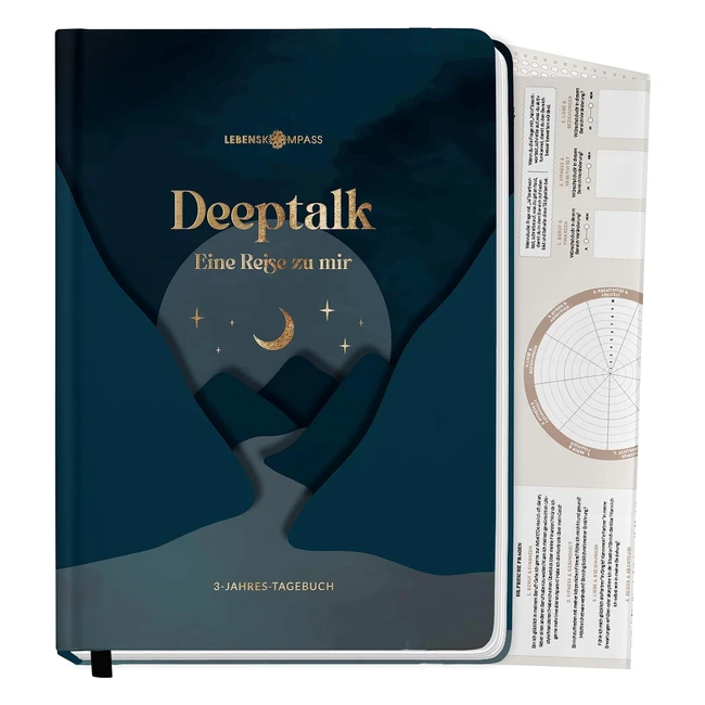 Lebenskompass 3-Jahres-Tagebuch für Erwachsene - Deeptalk: Eine Reise zu mir selbst - Canyon One Line a Day - DIN A5 Hardcover