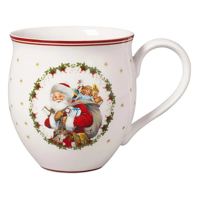 Taza Villeroy & Boch Toys Delight con Papá Noel y Ángel - Porcelana Premium 360 ml