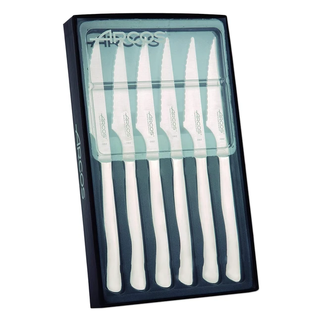 Arcos Ensemble Steak 4 pouces Acier Inoxydable Nitrum Poigne Ergonomique Pom Srie Mesa