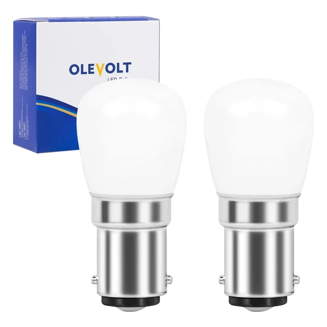 Lampadine LED B15d Luce Calda 3000K 220lm Baionetta B15d LED Lampadine 2W Equivalenti 20W Alogena B15d LED Plafoniera Non Dimmerabile 2 Pezzi