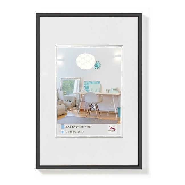 New Lifestyle Plastic Frame - Walther Design Picture Frame Black 10 x 15 cm KV015B
