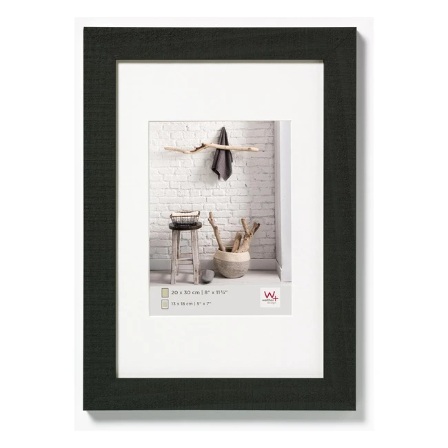 Walther Design HO050B Holzrahmen 1 546 x 445 cm Schwarz - Moderne Wohnatmosphäre