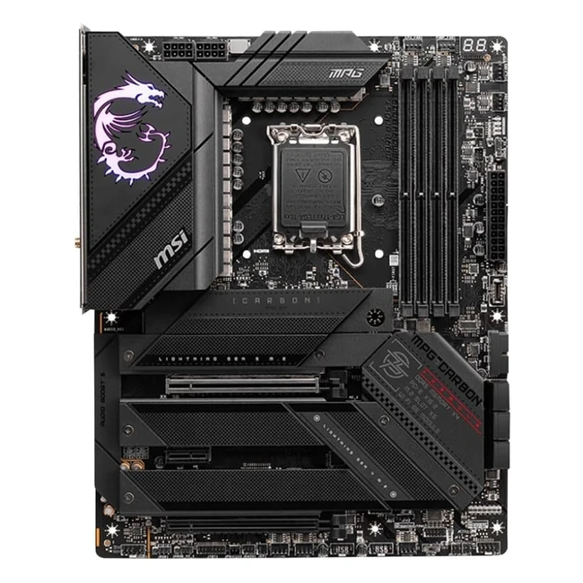 MSI MPG Z790 Carbon WiFi Motherboard - Supports Intel Core 12/13th Gen Processors - DDR5 Boost - PCIe 5.0 x16 - M.2 Gen5 25Gbps - WiFi 6E