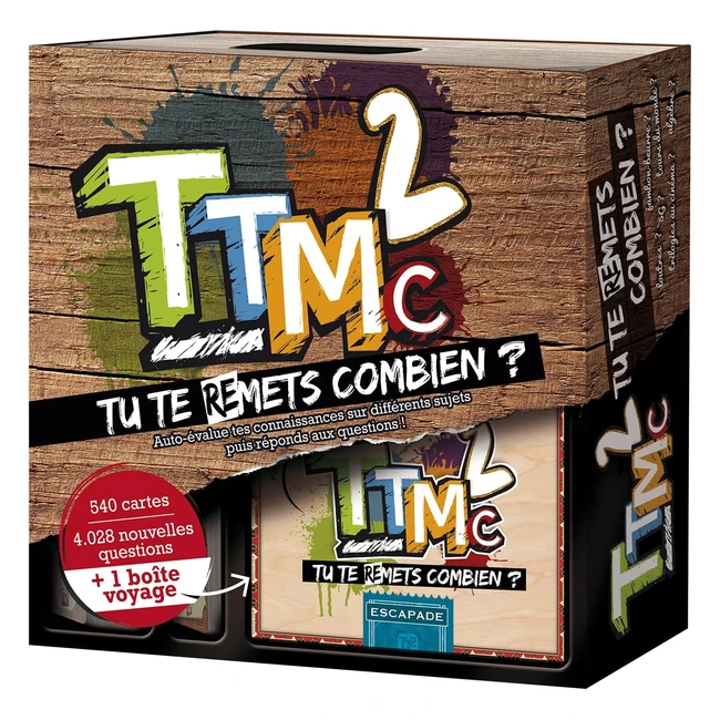 ttmc2 - Jeu de société quiz culture générale - Boîte de voyage incluse