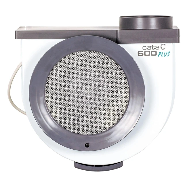 Extractor de Humos Cata 600 Plus 2V - Cocina Silencioso - Ventilador Extractores de Aire - 105W - Blanco y Gris