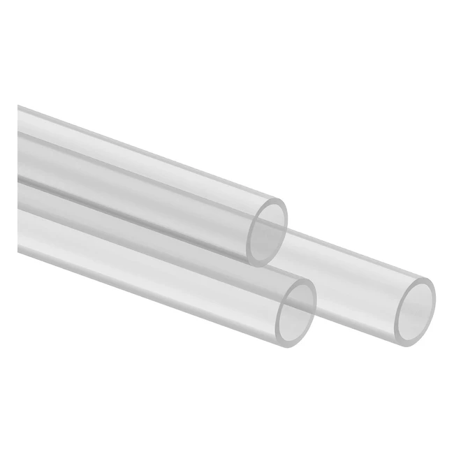Corsair Hydro X Series XT Hardline Satin 12mm Tubing - Resilient Construction, Easy to Cut, Clear