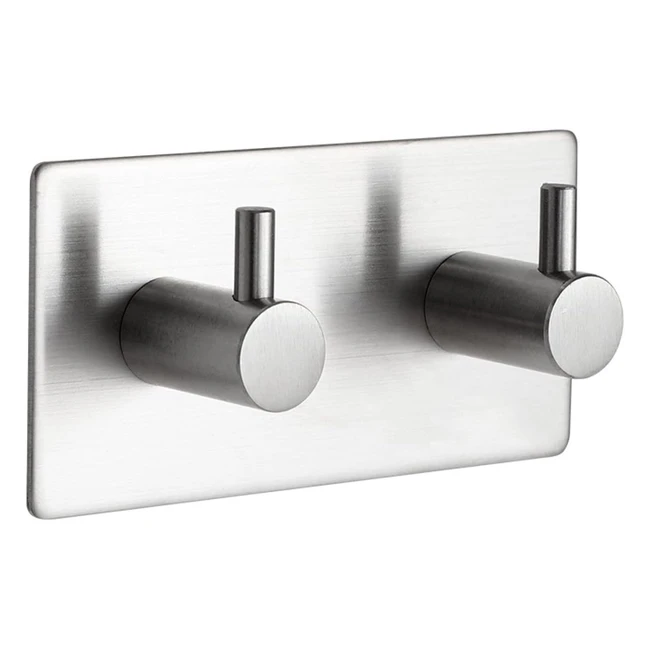 Ganchos Adhesivos 3M - Colgadores para Pared - Soporte de Pared para Toallas de Baño y Cocina - Sin Clavo - Impermeable - Potente