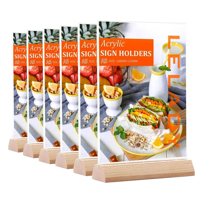 Espositore da tavolo Lelady Jewelry A5, confezione da 6 pezzi