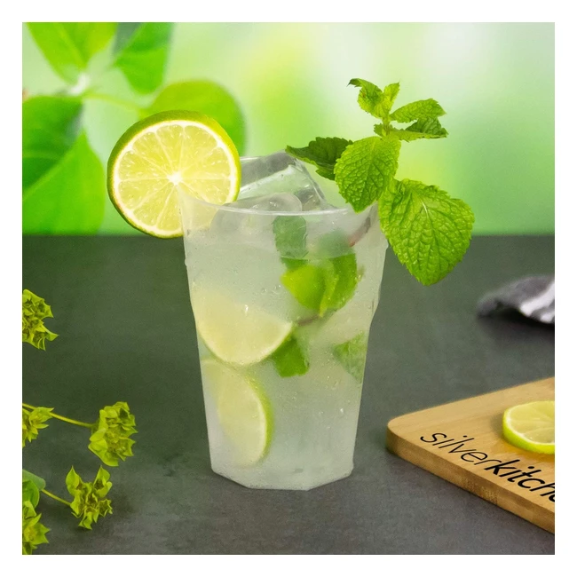 30 Vasos de Cóctel Reutilizables 300 ml - Irrompibles - Plástico PP - Alemania