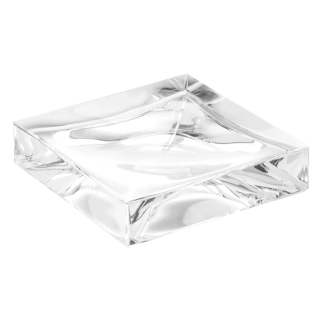 Porte-savon Kartell Boxy Transparent - Design Ludovica Roberto Palomba - Réf. 2017 - 105 x 105 x 24 cm