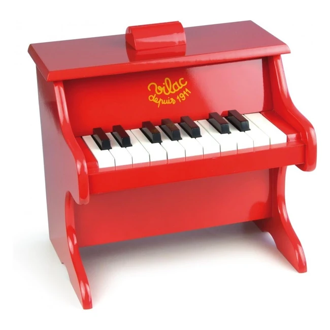 Piano Vilac 18 Teclas Rojo 8317 - ¡Aprende a tocar con partituras!