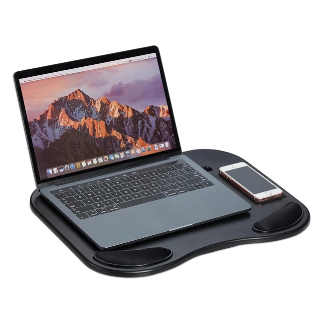 Soporte portátil Relaxdays negro 55x44x32 cm - Comodidad y practicidad