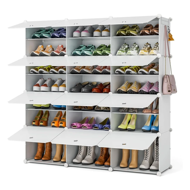 Scarpiera Funlax 3 file 8 scarpiera armadio 48 paia scarpe soggiorno veranda