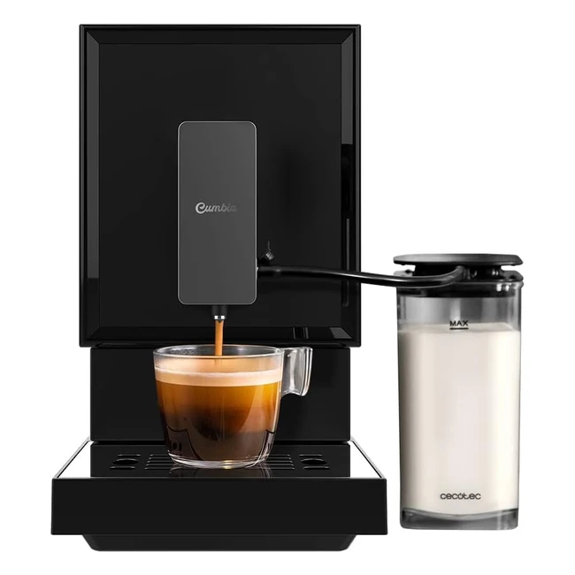 Cecotec Superautomatische Kaffeemaschine Power Maticccino Cremma 1470W 19 Bar, integrierte Mühle, Thermoblock, 150g Kaffee, 12 Liter Wasser, Milchtank