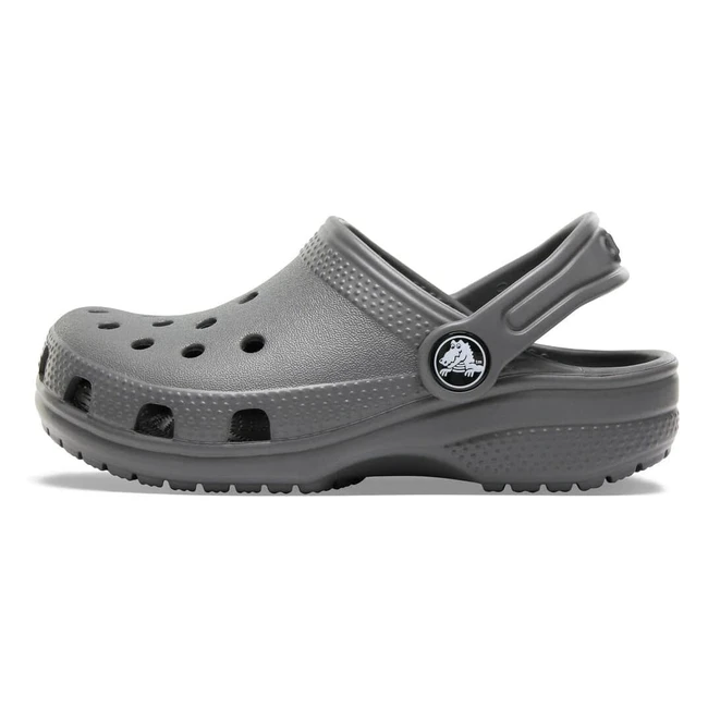 Zuecos Crocs Classic Clog T Unisex Niños - Gris Pizarra - Ref. 2324EU - Comodidad y Estilo