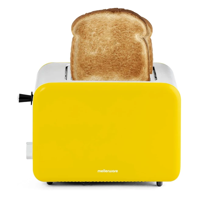 Tostadora Mellerware Crispy Inox 850W - 6 Funciones - Diseño Vintage