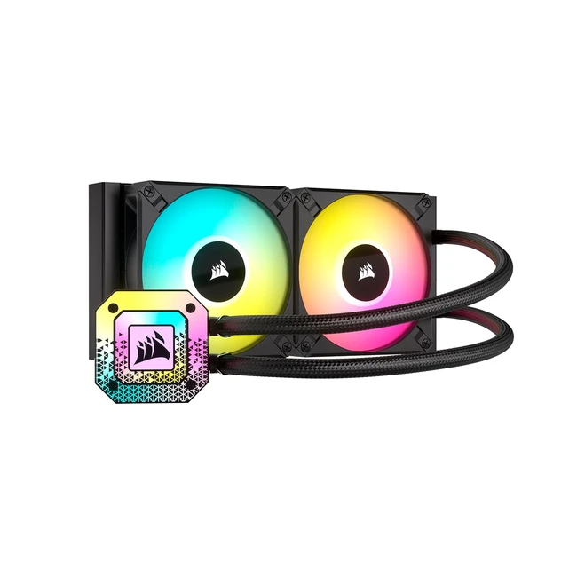 Corsair iCUE H100i Elite Capellix XT Liquid CPU Cooler - 240mm - Intel LGA 1700/1200/115x/2066 AMD AM5/AM4 - Black