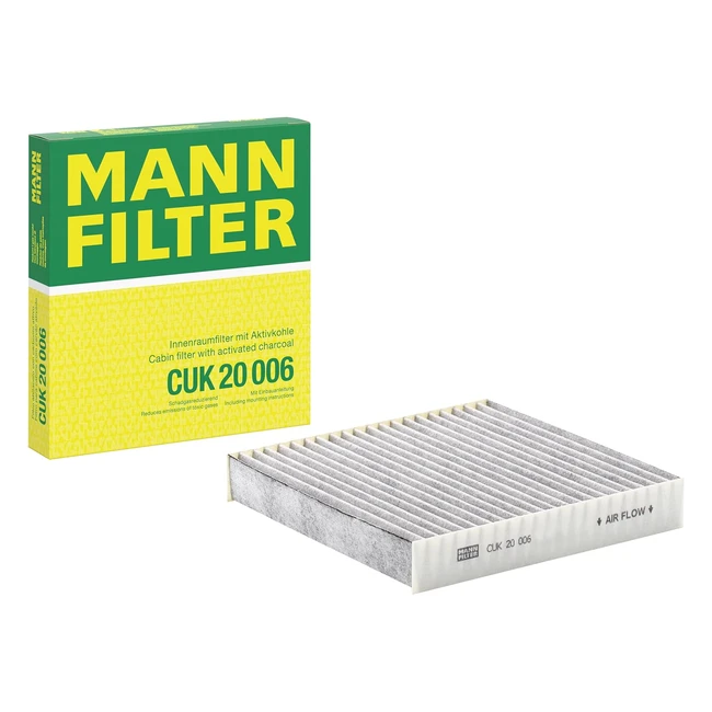 Filtro de Habitáculo Mannfilter CUK 20 006 - Carbón Activo - Protección Premium