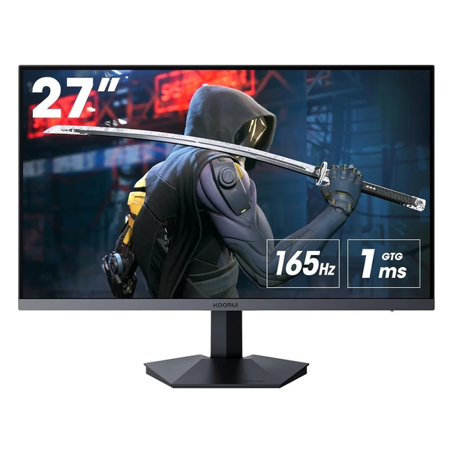 Koorui 27 Inch FHD Gaming Monitor 165 Hz IPS 1ms DCIP3 90 Color Gamut
