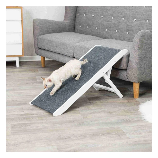 Rampa Trixie para Perros - Ayuda Ajustable para Subir a la Cama o Sofá - Protege las Articulaciones