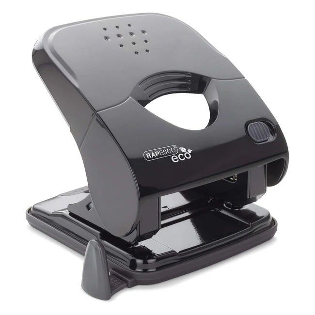 Perforatrice Rapesco 1523 Eco X530PS - Facile da Usare - Capacità 30 Fogli - Nero