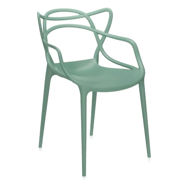 Kartell Masters Set 2 Sedie Verde Salvia - Design Unico - Impilabile