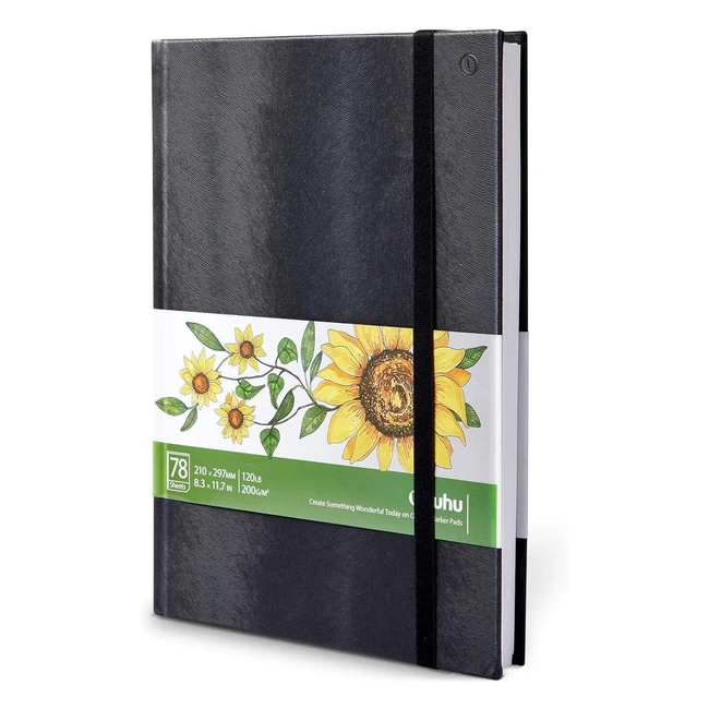 Ohuhu A4 Sketchbook 156 Pages 200gsm Portrait for Drawing and Sketching