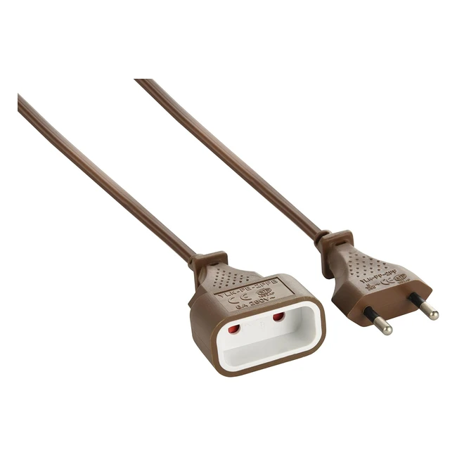 Rallonge électrique Electraline 20647016H 10m, prise/fiche européenne, 6A, section 2x0.75mm