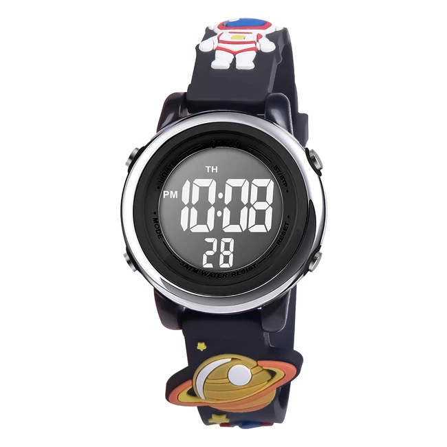 Orologio Digitale Vicloon per Bambini - Impermeabile, Retroilluminazione a 7 Colori, Visualizzazione Data e Ora
