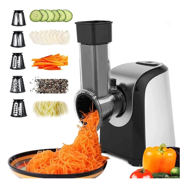 Coocheer Tritatutto Elettrico Multifunzione 5 in 1 - Taglia Verdure 150W