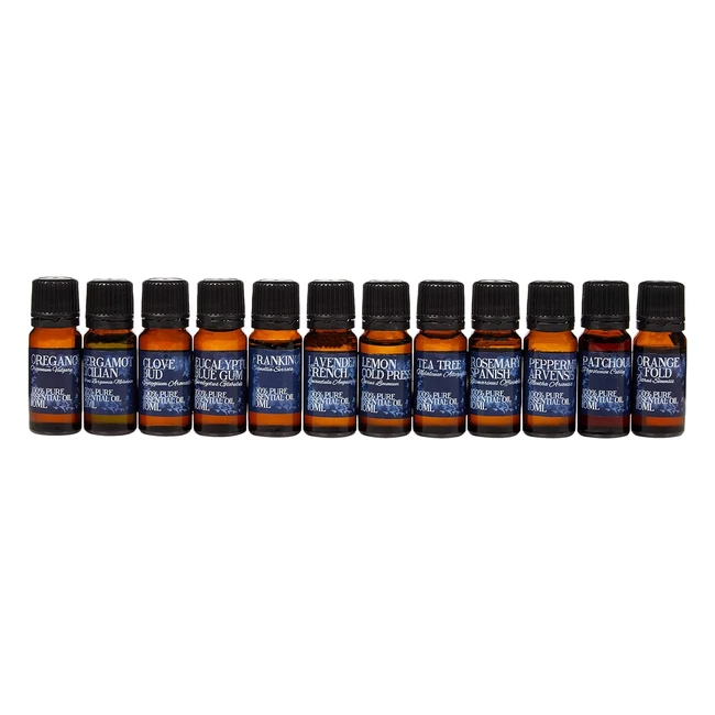 Mystic Moments Selección Esencial - 12 x 10ml Aceites Esenciales 100% Puros