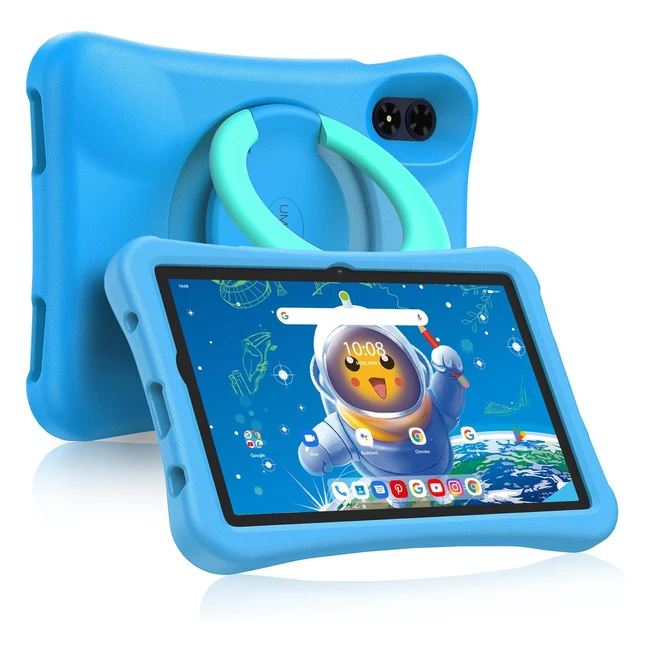 UMIDIGI Tablet Bambini G2 Tab Kids 101 Pollici Android 13 Schermo Anti Luce Blu Educazione 1280 800HD Compresse per Bambini Controllo Genitor 8GB64GB1TB 6000mAh BT50 con Caseverde Blu