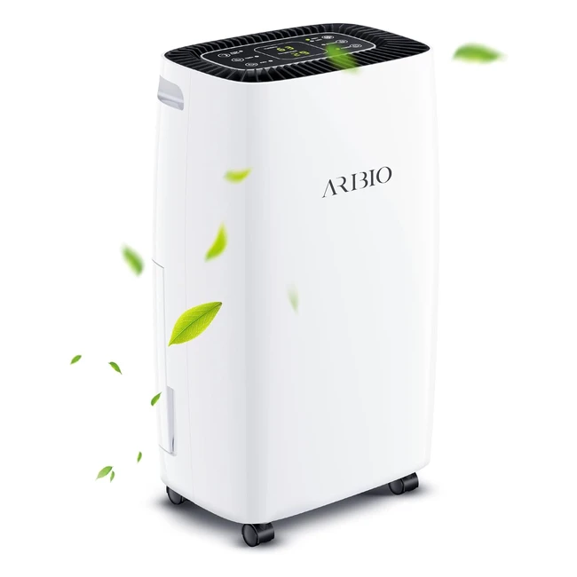 Leistungsstarker Luftentfeuchter mit 12l/Tag, LED-Display und Steuerung, 25l Wassertank und Ablaufschlauch