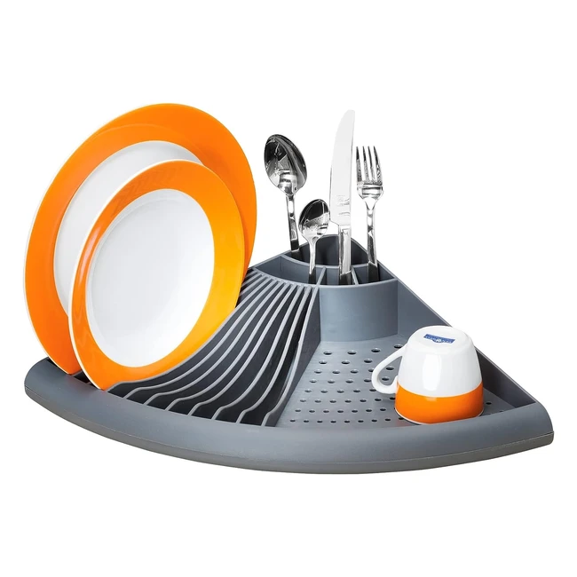 Escurridor de cocina en esquina Wenko 50x9x35 cm - Gris