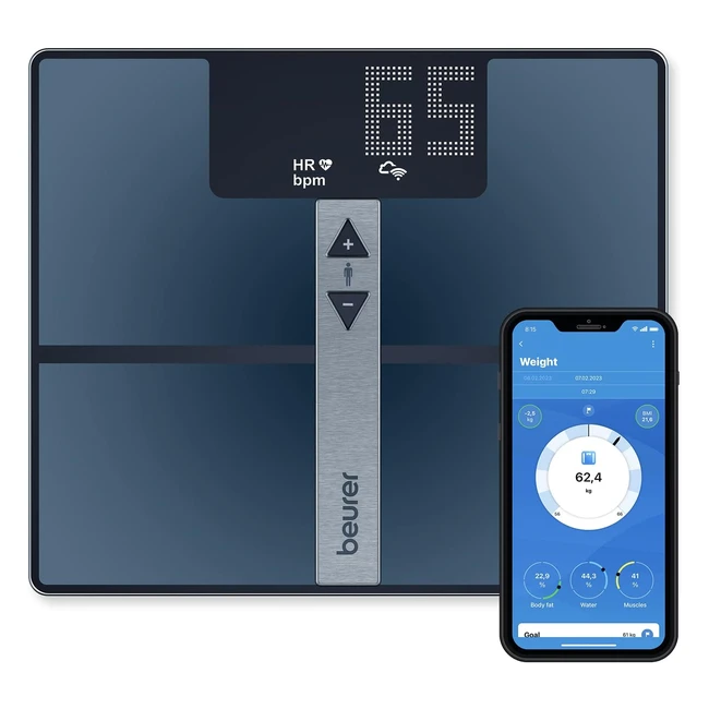Balance de diagnostic Beurer BF 980 avec wifi et bluetooth - Mesure de la fréquence cardiaque