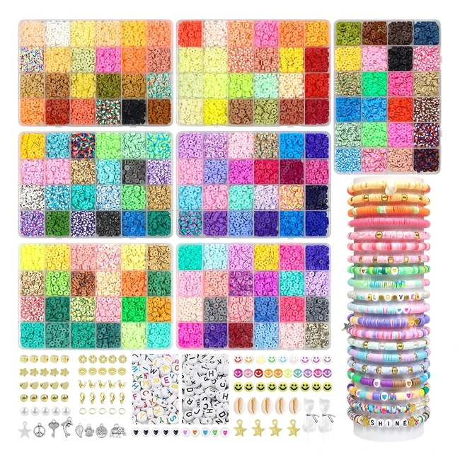 Kit Abalorios Pulseras 20860pcs 168 Colores 6mm - Alta Calidad