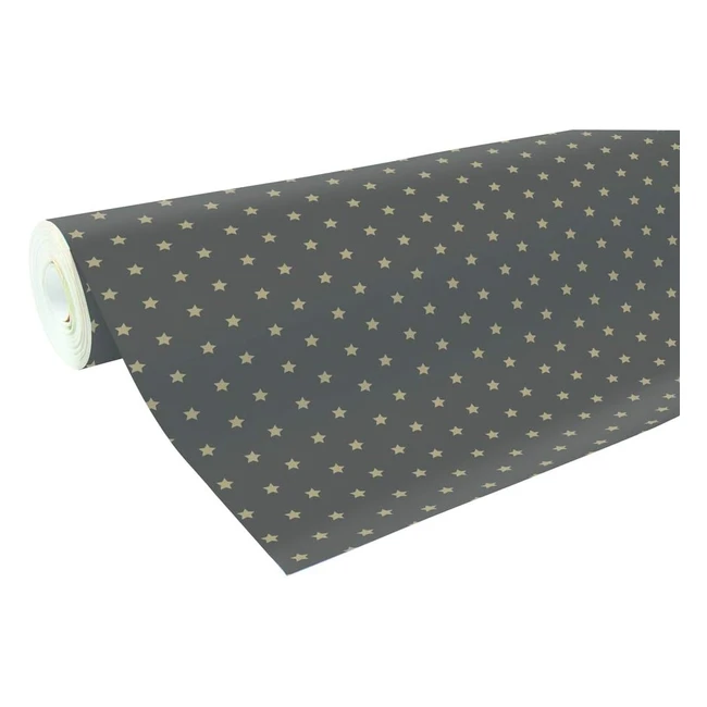 Clairefontaine 201339C - Rotolo Carta Regalo Stelle Oro 50x070m