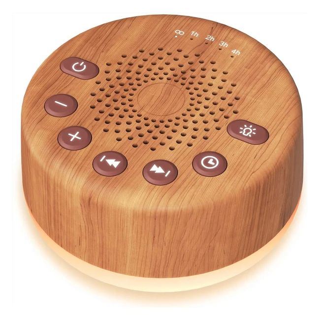 EasySleep Sound Machine - White Noise Machine for Baby Adults Kids - 25 Soothing Sounds - 32 Volume - 5 Timer - Memory Function