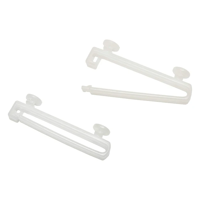 Gardinia Schlaufengleiter für Gardinenschienen und Gardinenstangen, 6 mm, Kunststoff, Weiß, 10 Stück