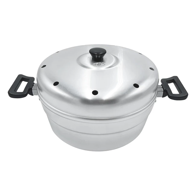 Pentole Agnelli FAMR8626 - Fornetto Nonna Aurelia per Dolci in Alluminio BLTF con Coperchio e Piastra in Ferro Argento 26 cm