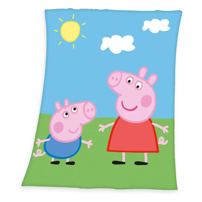 Herding Peppa Pig Kuscheldecke 130 x 160 cm - Ideal zum Kuscheln und Warmhalten