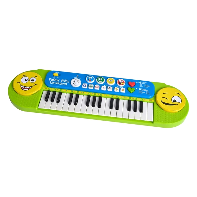 Simba My Music World - Teclado divertido, color verde, 32 teclas - Ref. 106834250