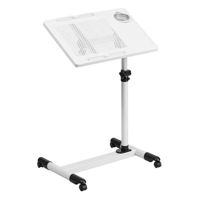 Scrivania regolabile in altezza Flash Furniture, acciaio, contemporanea, bianca