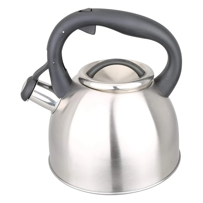 Kamberg Hervidor Tetera 3L Acero Inoxidable - Asa Ergonómica - Todo Tipo de Fuentes de Calor - Inducción