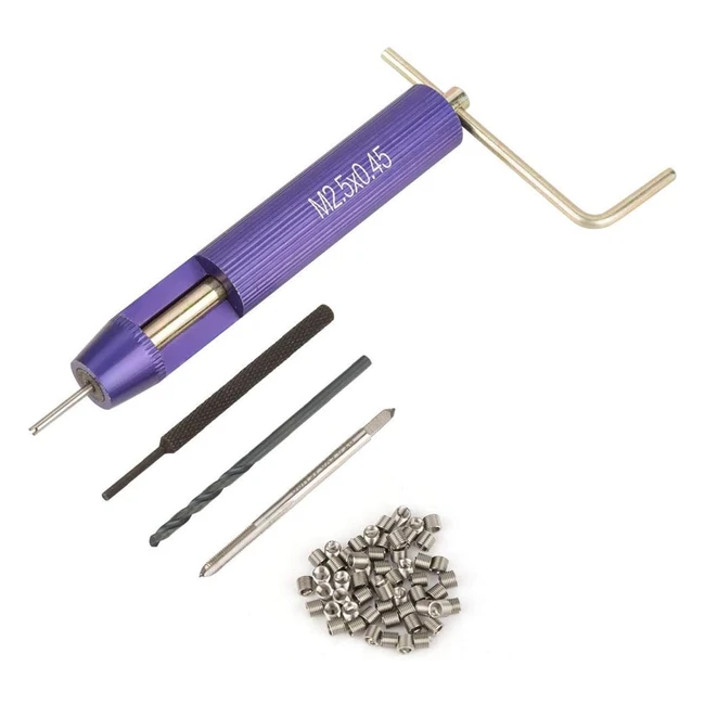 50 pezzi kit installazione filettato per riparazione filo acciaio inossidabile helicoil m25 x 2d