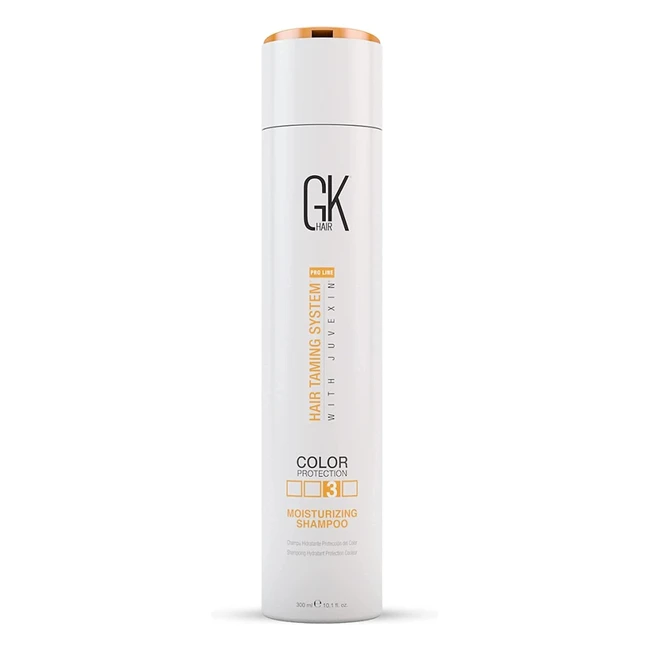 GK Hair Shampoo Idratante 300ml - Protezione Colore - Formula Biologica - Senza Solfati e Parabeni - Uso Quotidiano - Capelli Secchi e Normali