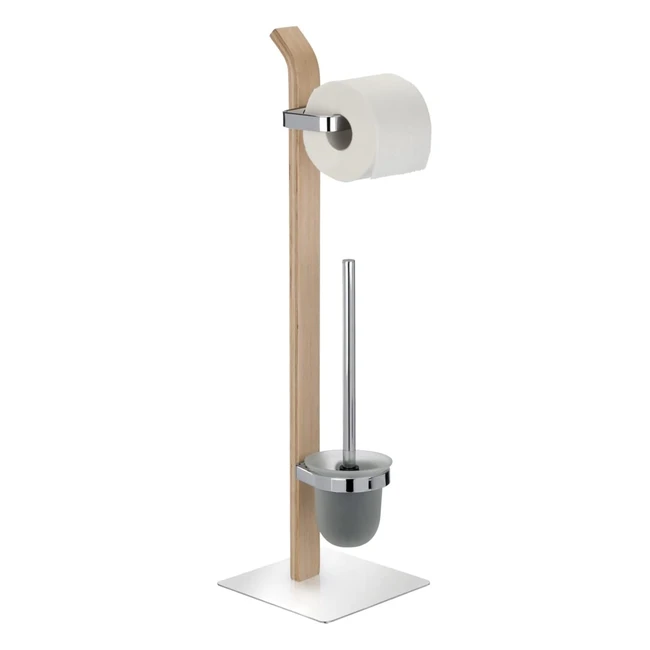 Piantana Portarotolo e Scopino WC Samona Nature - Wenko