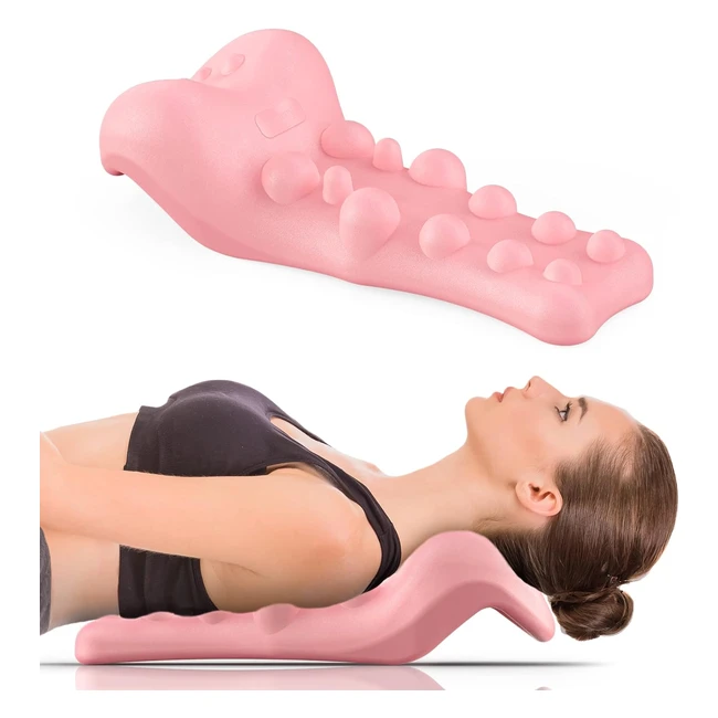 Relajador de Cuello y Hombros con Masaje - Almohada Quiropráctica para Aliviar el Dolor - Ref. XYZ
