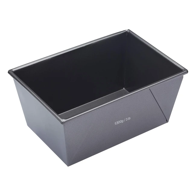 Masterclass 3 lb Loaf Tin - PFOA Non-Stick - Robust 1mm Carbon Steel - 215 x 13 cm - Bread Pan